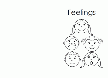 Feelings Coloring Pages For Kids