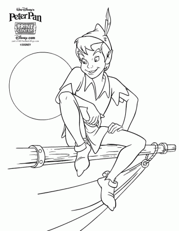 Peter Pan Printable Coloring Pages