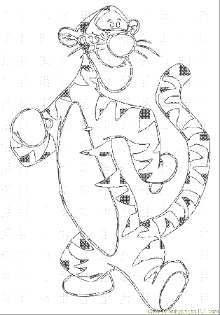 Coloring Pages Picture Of Tigger (Cartoons > Winnie The Pooh 
