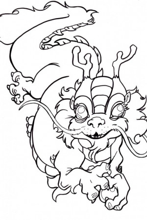 Chinese New Year Dragon Coloring Pages | download free printable 