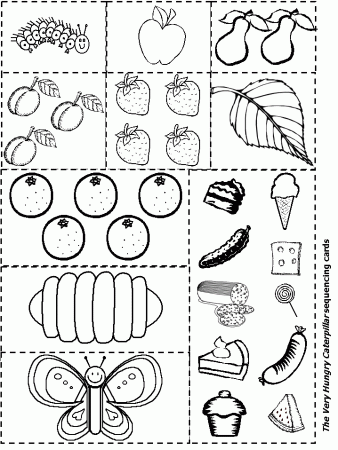 Free Printable Coloring Pages Very Hungry Caterpillar For Kids 