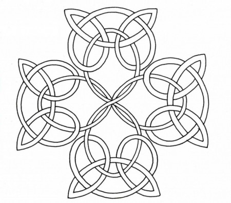 Celtic Knot Coloring Page - Celtic Cross