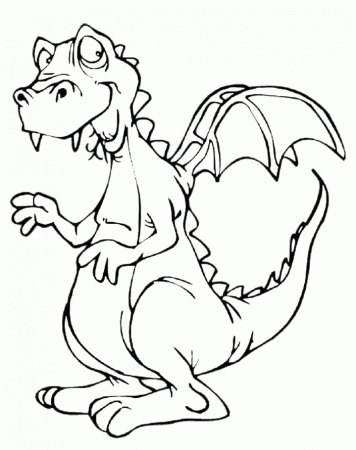Coloring Pages Of Cute Dragons