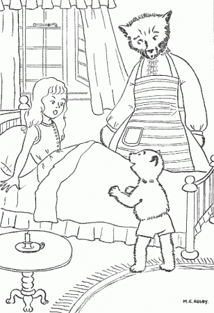 Goldilocks And Bears Colouring Page 248110 Goldilocks Coloring Page