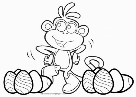 Monkey Coloring Pages For Kids Printable - Coloring For 