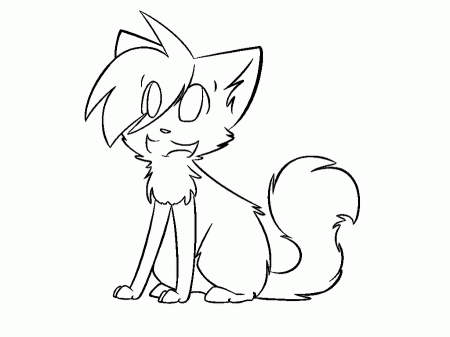 Free Cat Lineart ~MS Paint Friendly~ by xXC0smic-HollyXx on deviantART