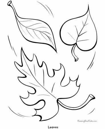 Free Printable Leaves Coloring Pages