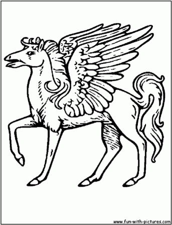 Pegasus Coloring Pages 16454 Label Baby Pegasus Hercules Coloring 