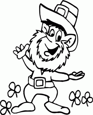Leprechaun Coloring Pages For Kids