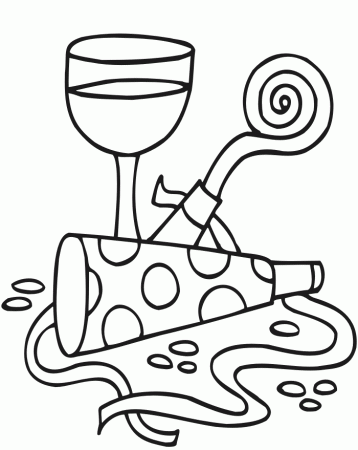 New Years Eve Coloring Pages : Coloring Kids – Free Printable 