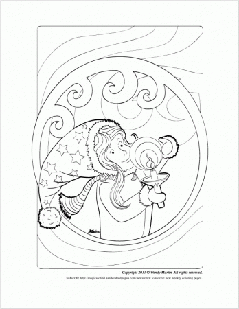 Blessings of the season to all. TWO coloring pages this week. -