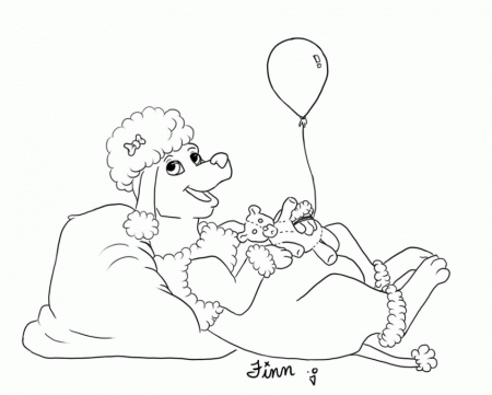 Poodle Coloring Pages For Kids Coloring Pages Amp Pictures IMAGIXS 