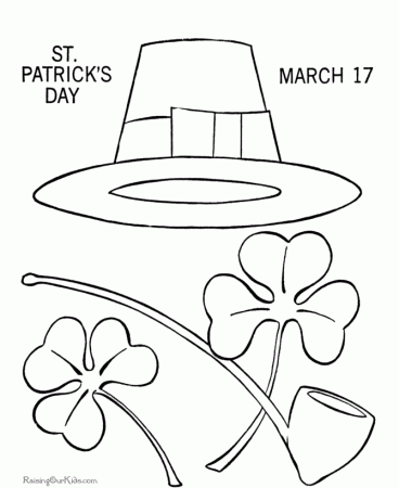 Shamrock Coloring Pages Kids Coloring Pages