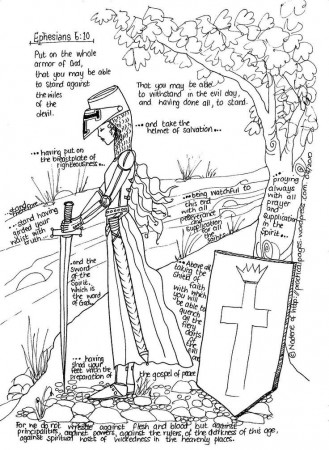 Full Armor of God (girls coloring page) | It's a girl thing! | Pinter…