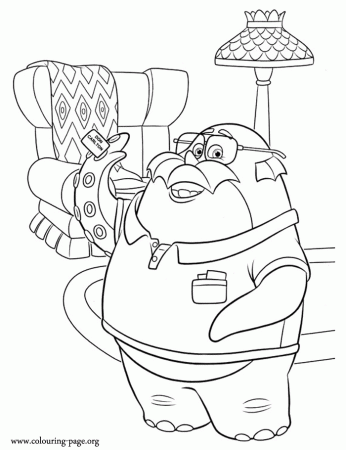 Easy monsters university coloring pages to Print | coloring pages