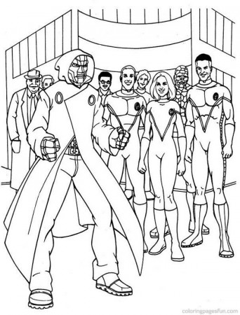 Fantastic Four | Free Printable Coloring Pages – Coloringpagesfun 