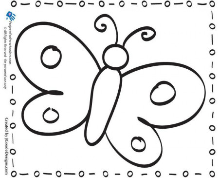 Free Printable butterfly coloring page - from 