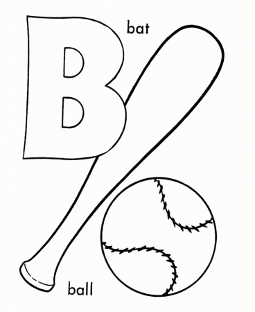 b) letters with balls Colouring Pages