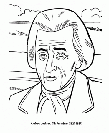 USA-Printables: President Andrew Jackson Coloring - Seventh President of  the US - 4 - US Presidents Coloring Pages