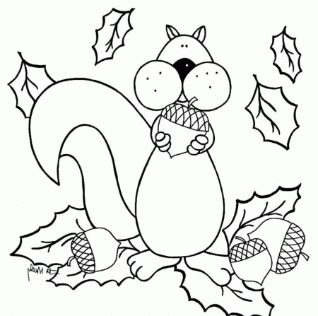 Squirrel Coloring Pages Preschool - Coloring Page Photos