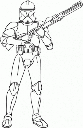 Star Wars Clone Trooper - Coloring Pages for Kids and for Adults