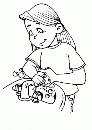 Easy Hand Washing Coloring Sheets - Pa-g.co