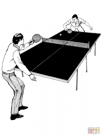 Table tennis coloring pages | Free Coloring Pages
