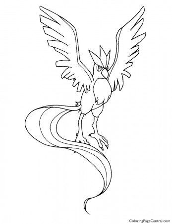 Pokemon Coloring Pages Articuno