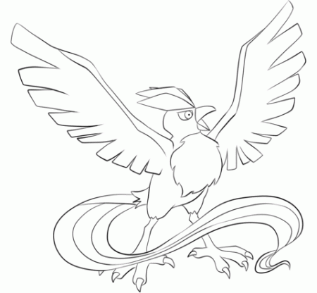 Articuno coloring page | Free Printable Coloring Pages