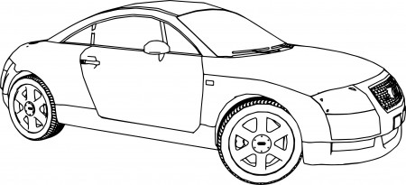 nice Audi TT 2 Car Coloring Page | Cars coloring pages, Audi tt, Car