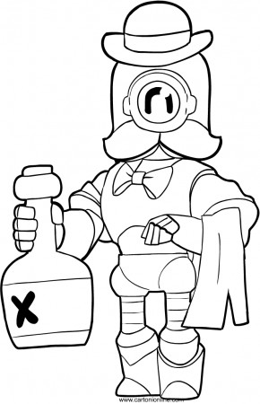 Barley from Brawl Stars coloring page