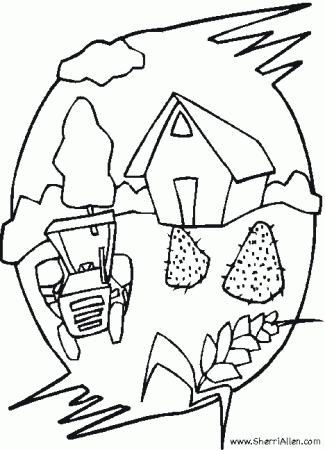 Free Farm Coloring Pages from SherriAllen.com