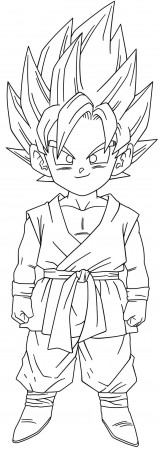 Baby Goku Coloring Pages - Coloring Pages For All Ages
