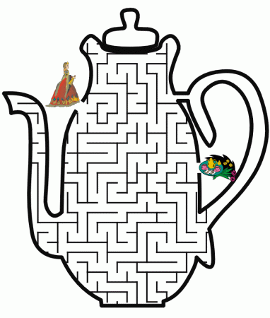 Teapot Print - Coloring Pages for Kids and for Adults
