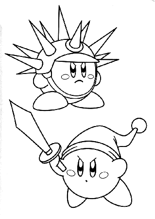 All Kirby Faces Coloring Pages - Coloring Pages For All Ages