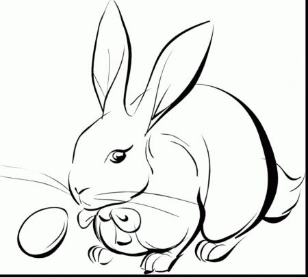 Cute Easter Bunny Face Coloring Pages - Novocom.top