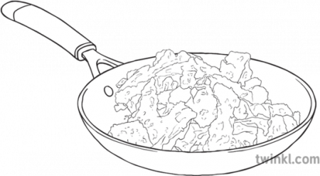 scrambled eggs coloring page