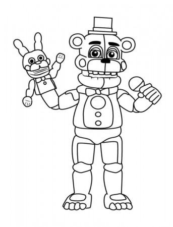 5 Nights at Freddy's 2 Coloring Page - Free Printable Coloring Pages for  Kids