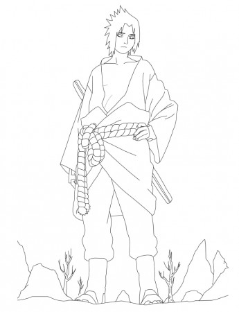 Printable Sasuke Coloring Pages - Anime Coloring Pages