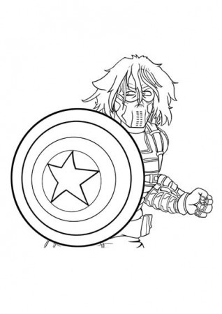 UPDATED] 50 Captain America Coloring Pages (September 2020)