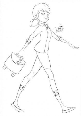 Miraculous Ladybug Marinette coloring pages free | Ladybug coloring page,  Nightmare before christmas drawings, Disney coloring pages