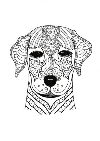 I Woof You Adult Coloring Page | FaveCrafts.com