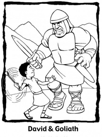 David And Goliath Coloring Pages Ideas - Whitesbelfast.com