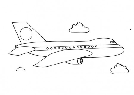 Airplane Colouring Page | Aeroplane With Colouring - Coloring Home