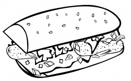 Unhealthy Food Coloring Pages