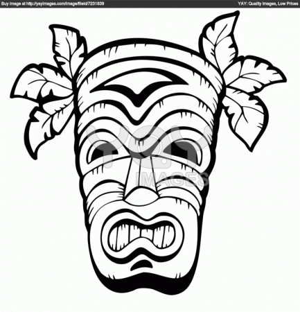 Luau Coloring Page - Coloring Pages for Kids and for Adults