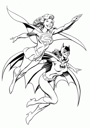 Supergirl coloring pages to download and print for free
