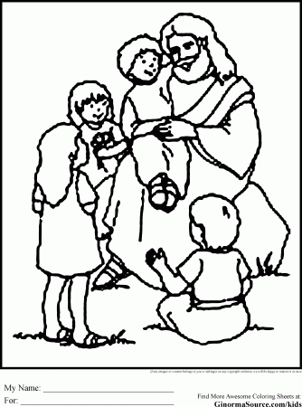 Jesus Feeds 5000 Coloring Pages Free Free Coloring Page Jesus Is ...