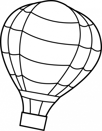 coloring page hot air balloon | Only Coloring Pages