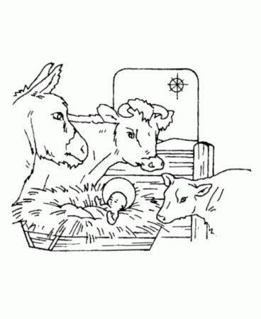 Bible Printables: The Christmas Story Coloring Pages - Jesus in ...